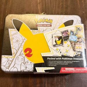 Pokémon Pikachu Collectible Tin 25th Anniversary Edition- Factory Sealed